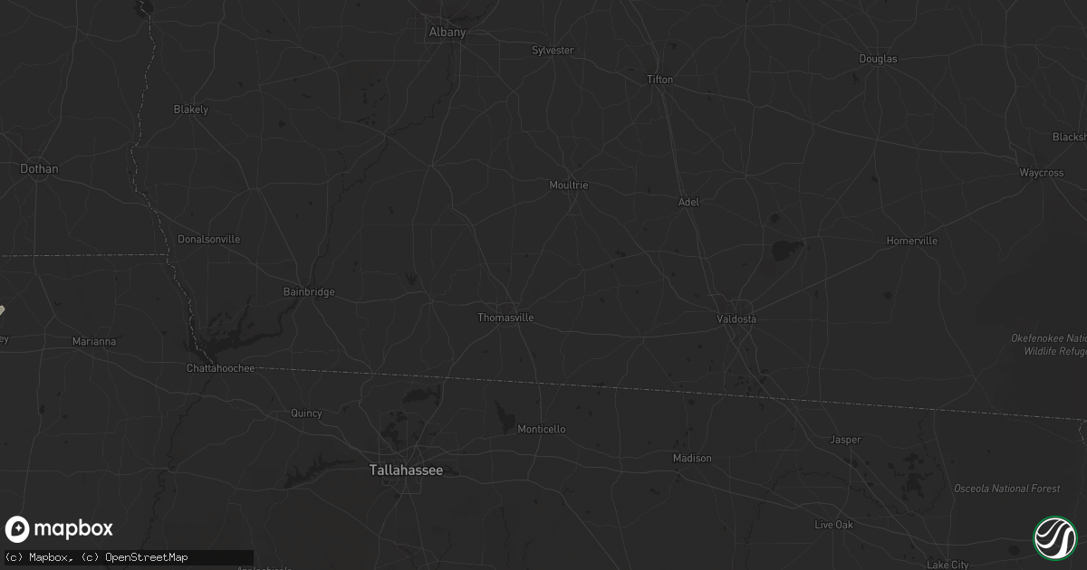 Hail map in Cottondale, FL on November 25, 2018
