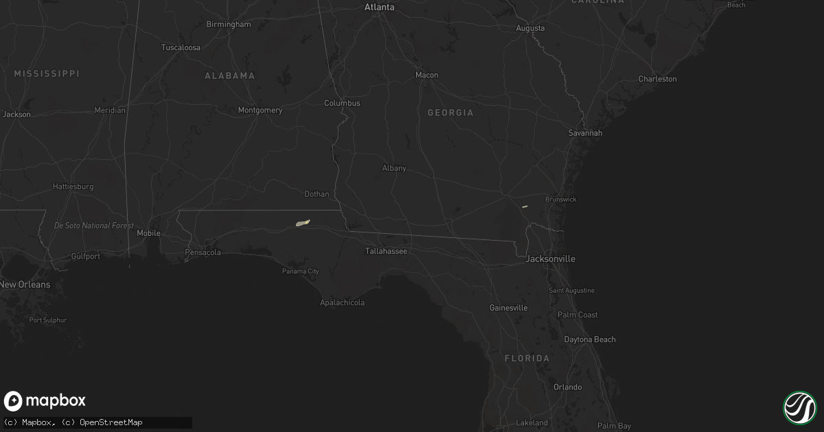 Hail map on November 25, 2018