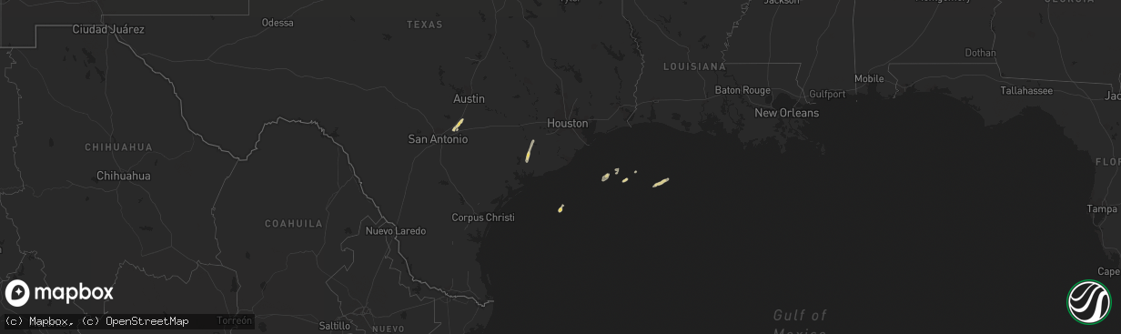 Hail map on November 25, 2022