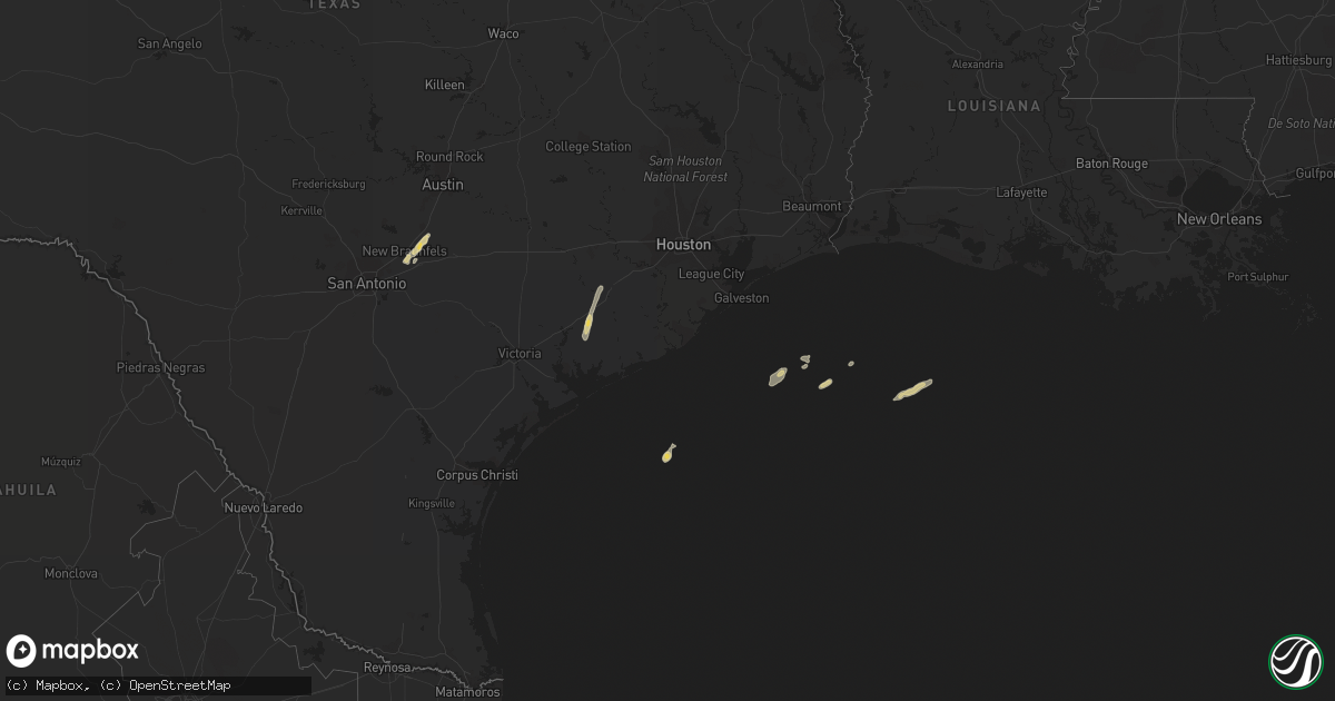 Hail map on November 25, 2022