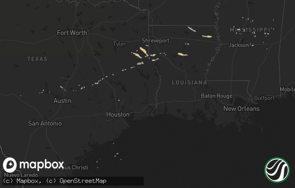 Hail map preview on 11-26-2012