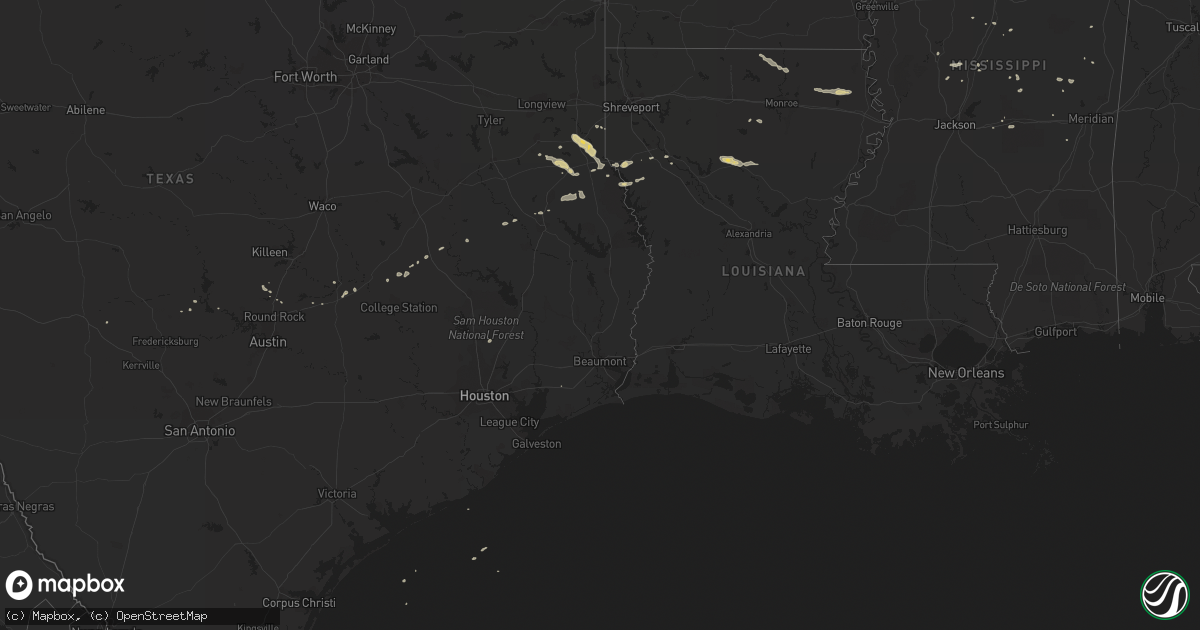 Hail map on November 26, 2012