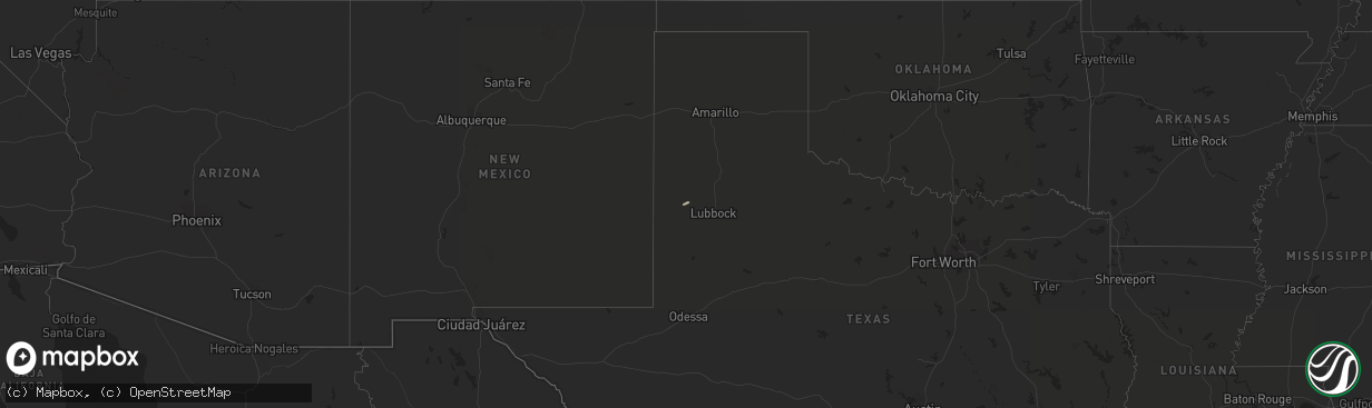 Hail map on November 26, 2015