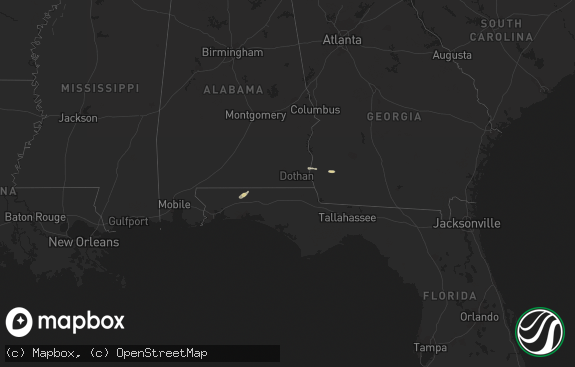 Hail map preview on 11-26-2020