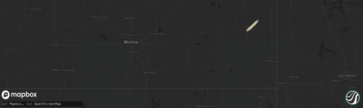 Hail map in Adrian, MO on November 27, 2016