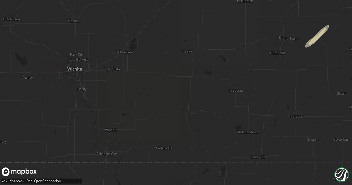 Hail map in Jermyn, TX on November 27, 2016