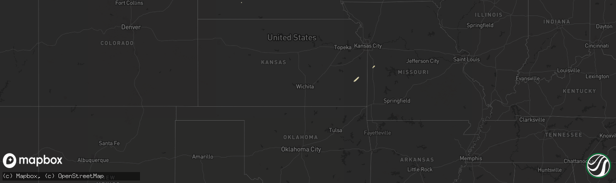 Hail map in Kansas on November 27, 2016