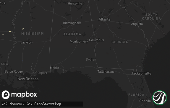 Hail map preview on 11-27-2020