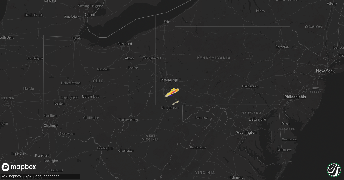 Hail map on November 27, 2022