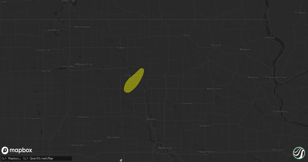 Hail map in Ionia, IA on November 28, 2016