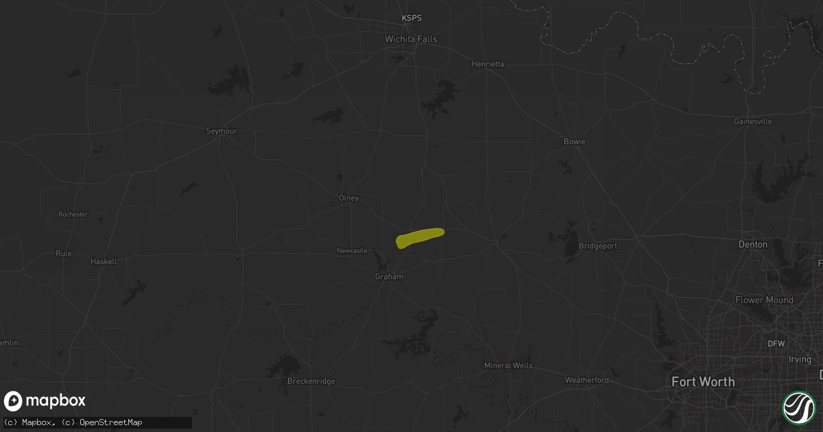Hail map in Loving, TX on November 28, 2016