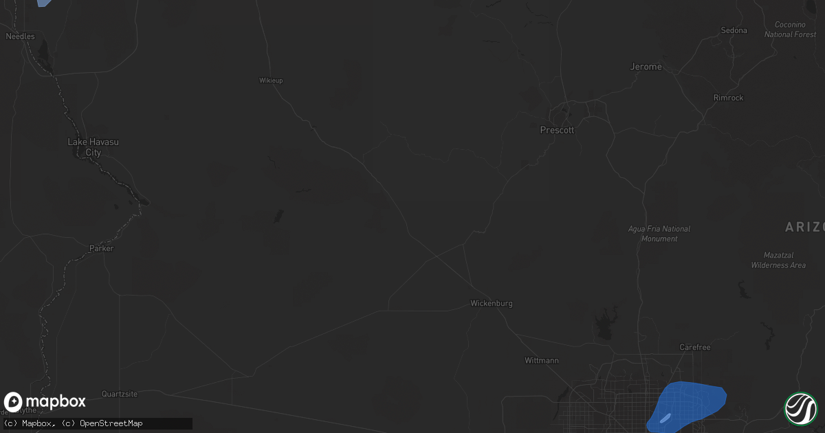 Hail map in Gilbert, AZ on November 28, 2019