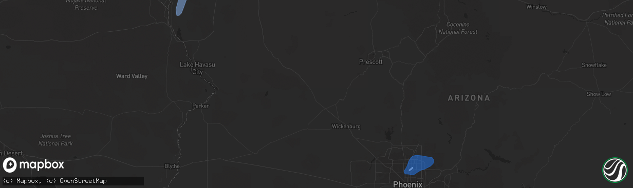 Hail map in Paradise Valley, AZ on November 28, 2019