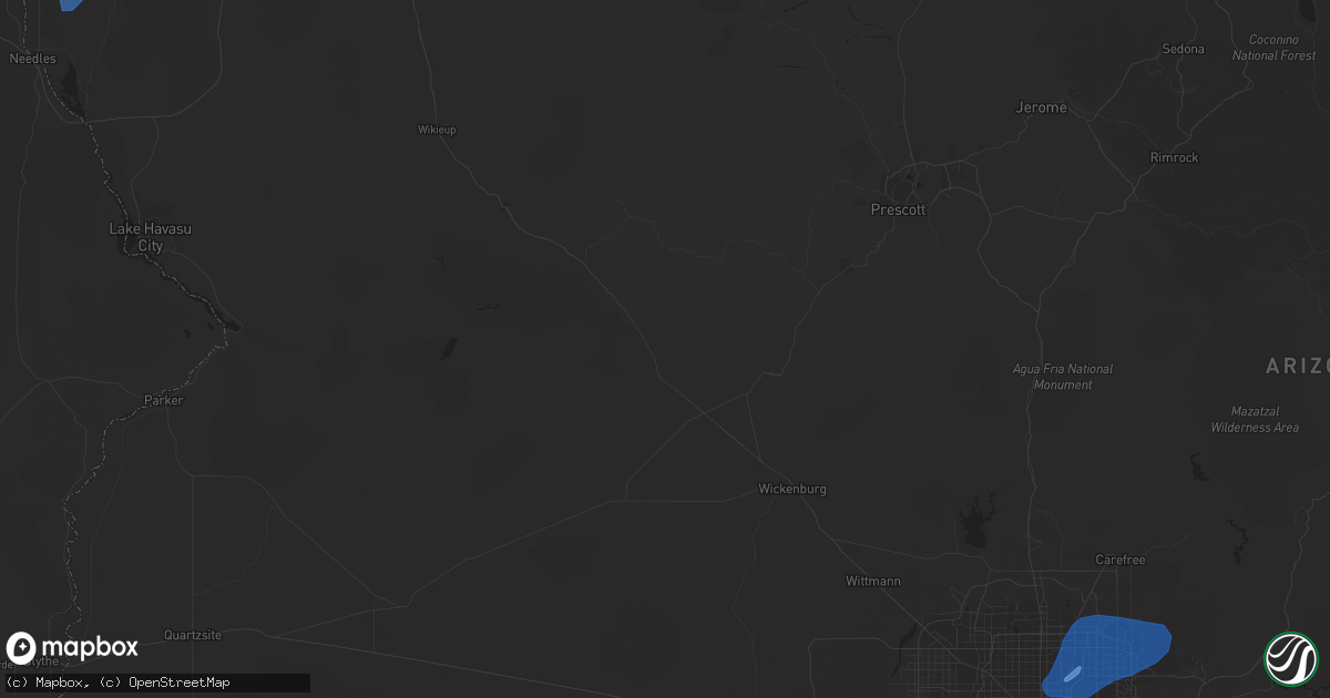 Hail map in Phoenix, AZ on November 28, 2019