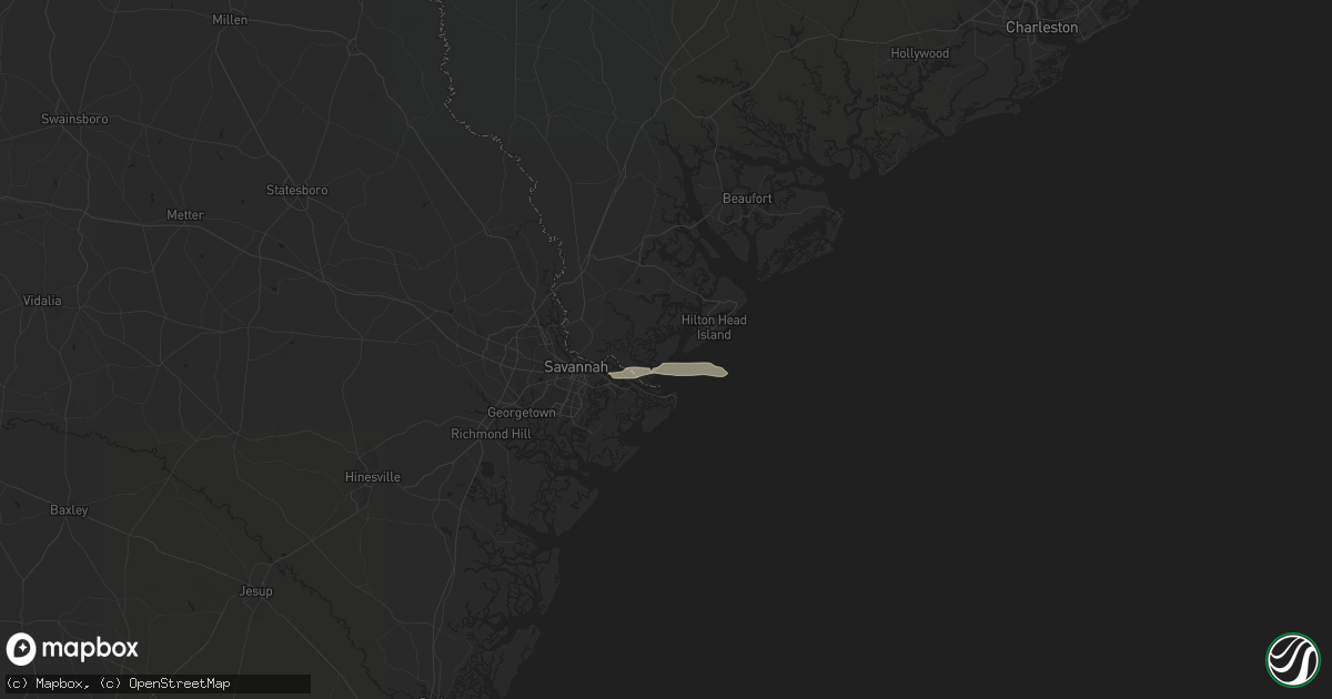 Hail map in Daufuskie Island, SC on November 28, 2024