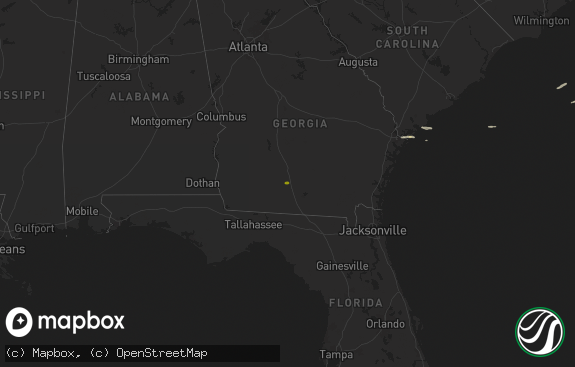 Hail map preview on 11-28-2024