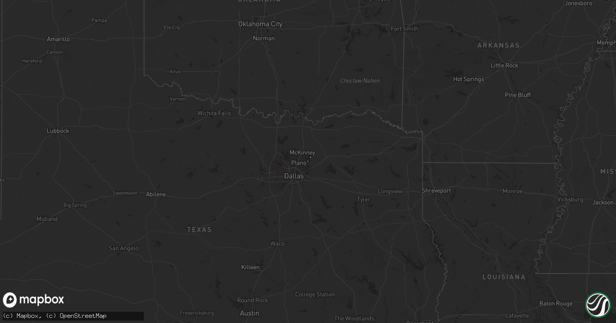 Hail map on November 28, 2025