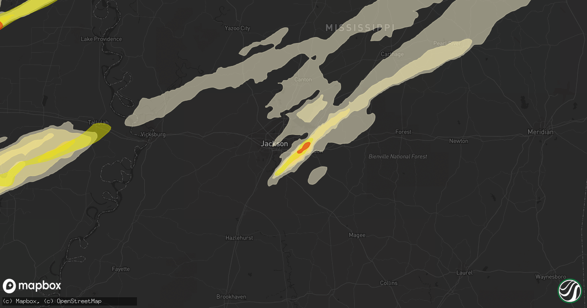 Hail map in Pearl, MS on November 29, 2016