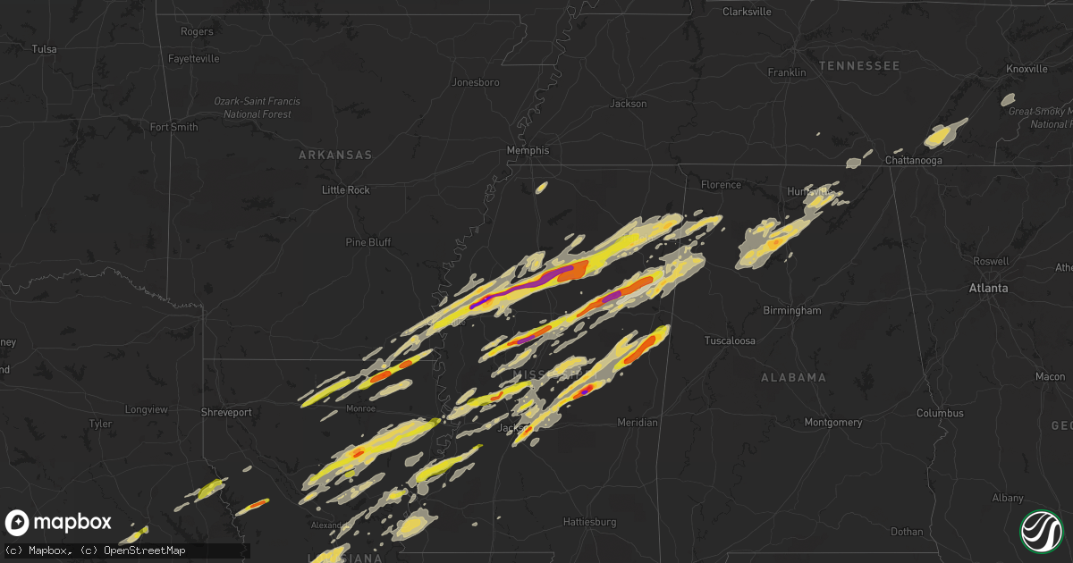 Hail map on November 29, 2016