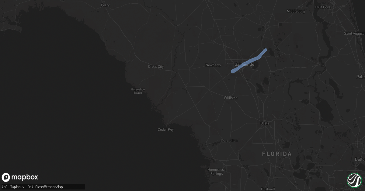 Hail map in Lutz, FL on November 29, 2020