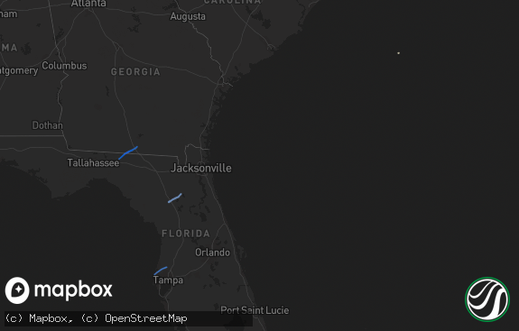 Hail map preview on 11-29-2020