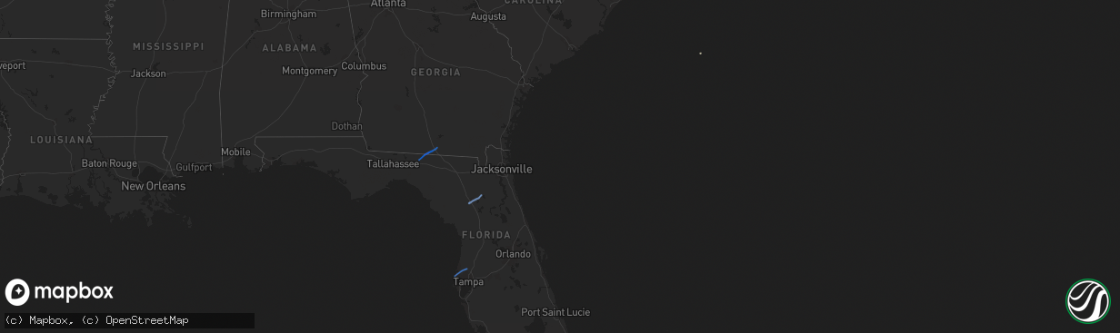 Hail map on November 29, 2020