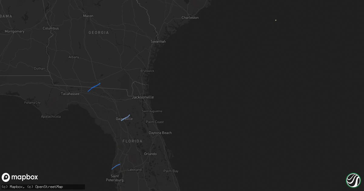 Hail map on November 29, 2020