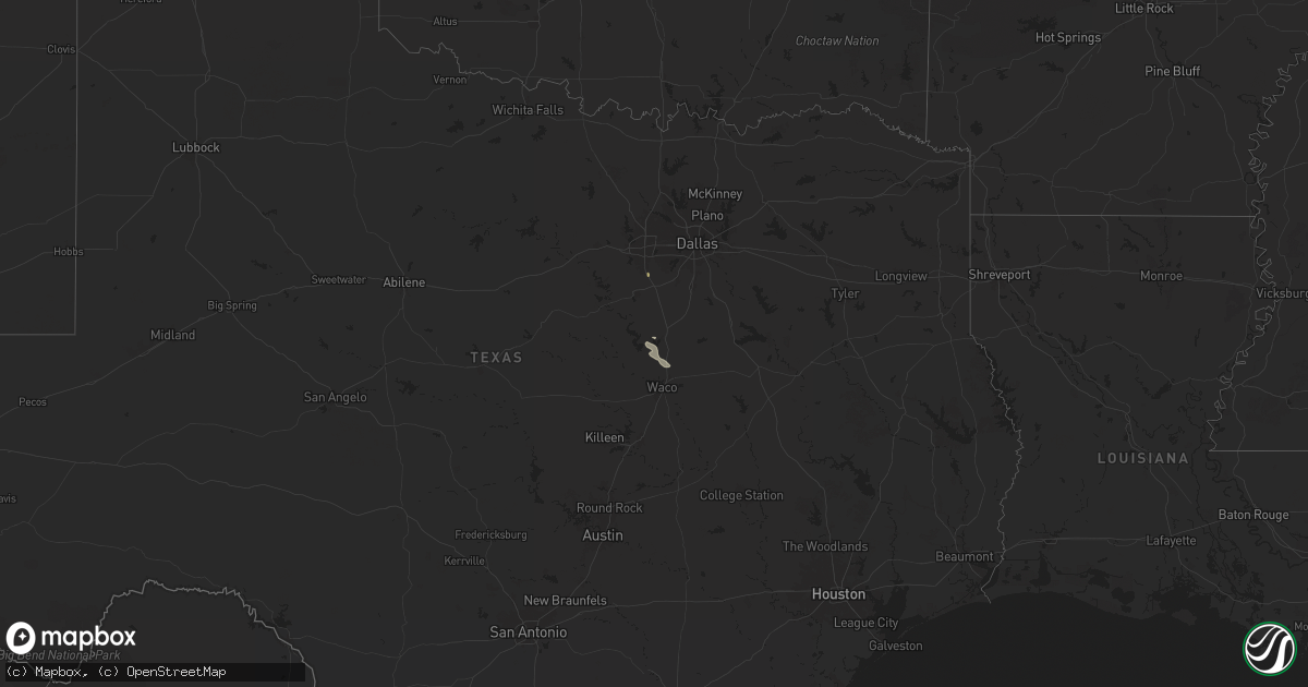 Hail map on November 29, 2025