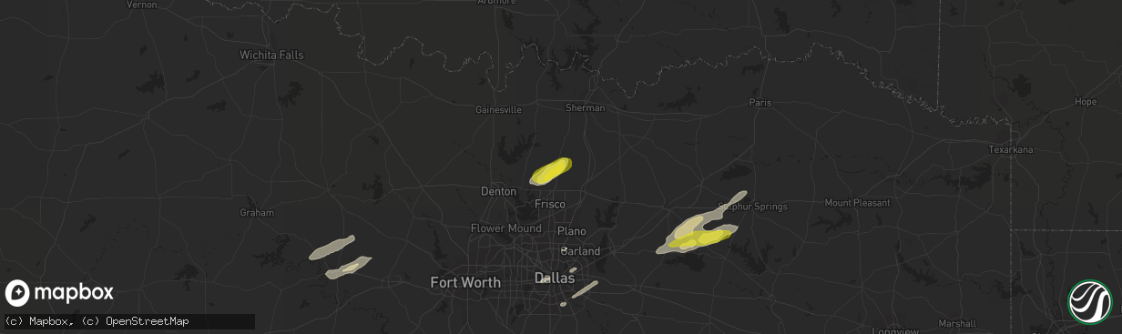 Hail map in Celina, TX on November 30, 2018