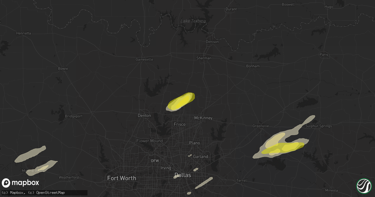 Hail map in Celina, TX on November 30, 2018