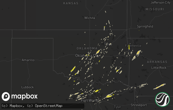 Hail map preview on 11-30-2018