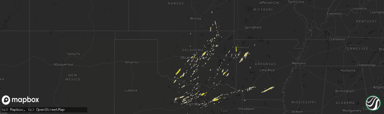 Hail map on November 30, 2018