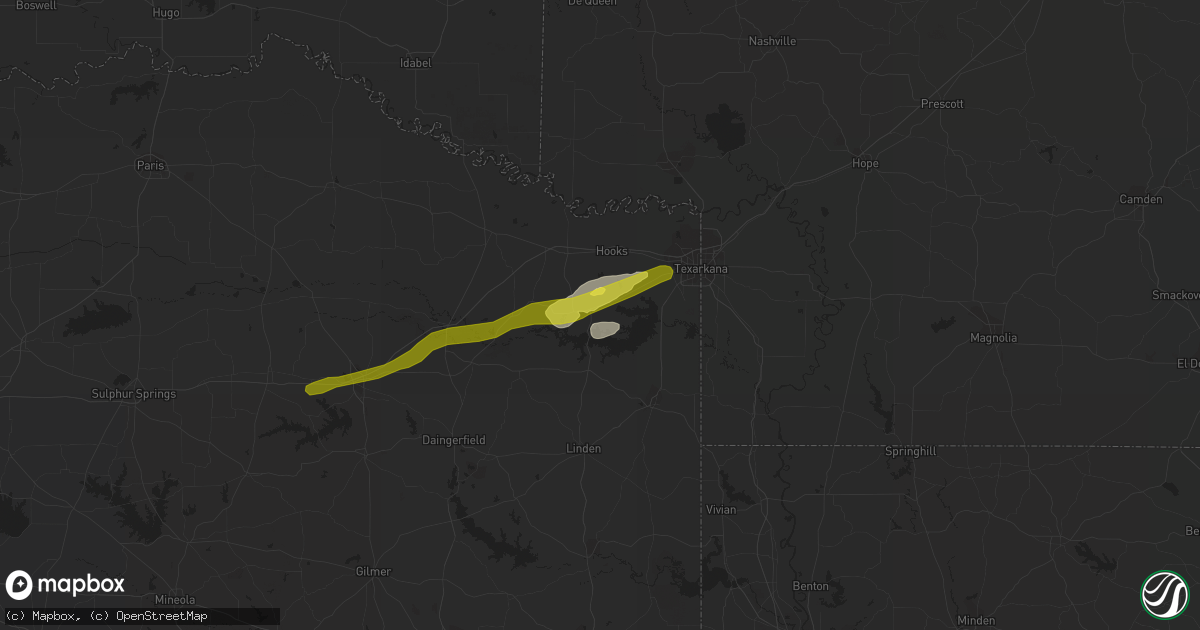Hail map in Maud, TX on November 30, 2019