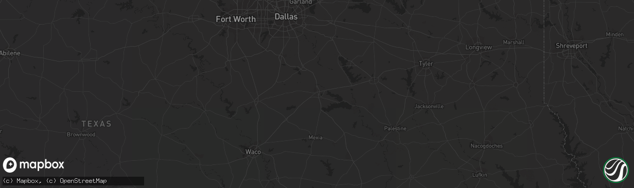 Hail map in Byers, TX on November 30, 2023