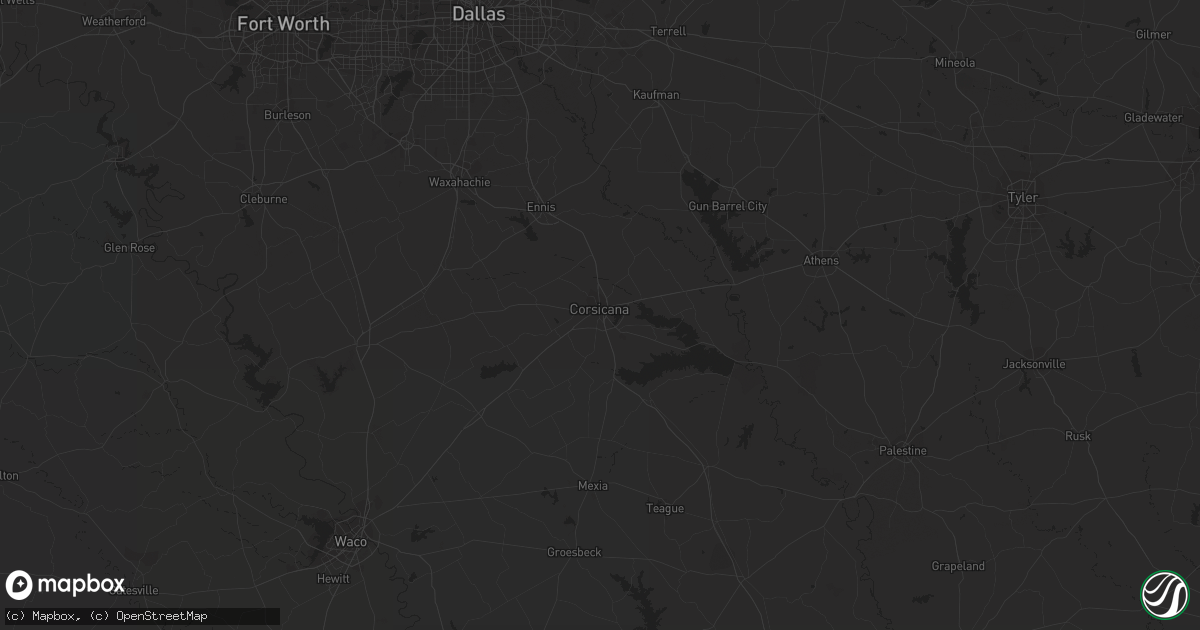 Hail map in Ryan, OK on November 30, 2023