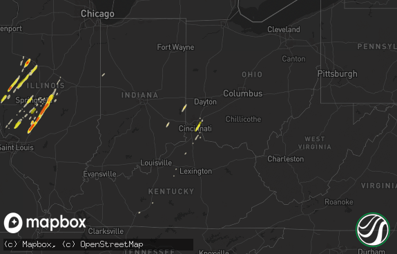 Hail map preview on 12-01-2018