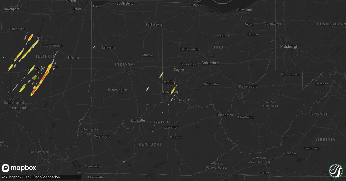 Hail map on December 1, 2018