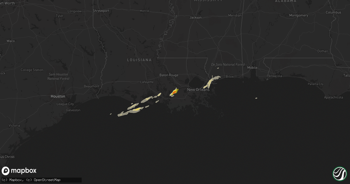 Hail map on December 1, 2023