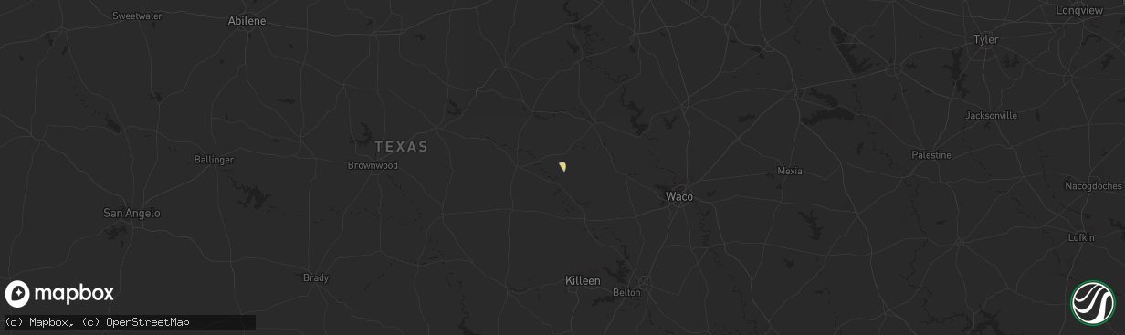 Hail map in Jonesboro, TX on December 2, 2013