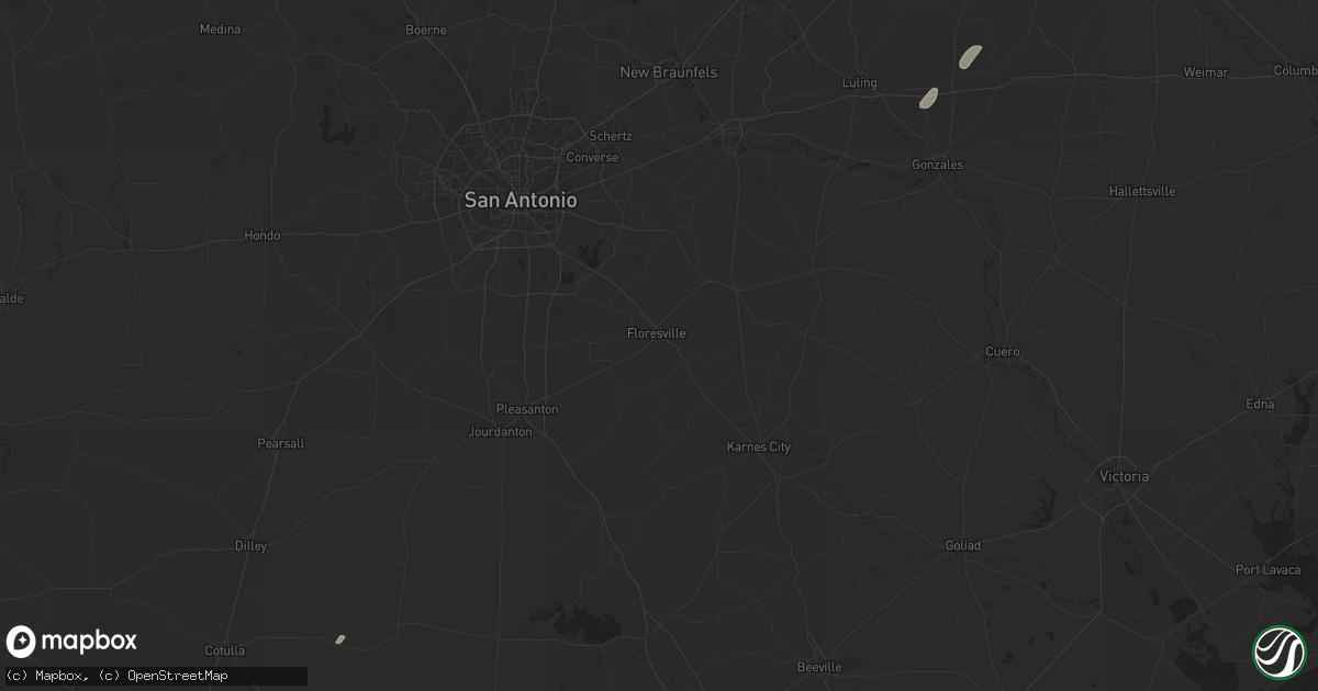 Hail map in Encinal, TX on December 2, 2016