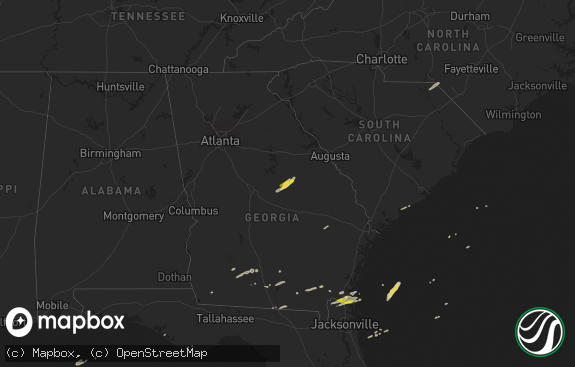 Hail map preview on 12-02-2018