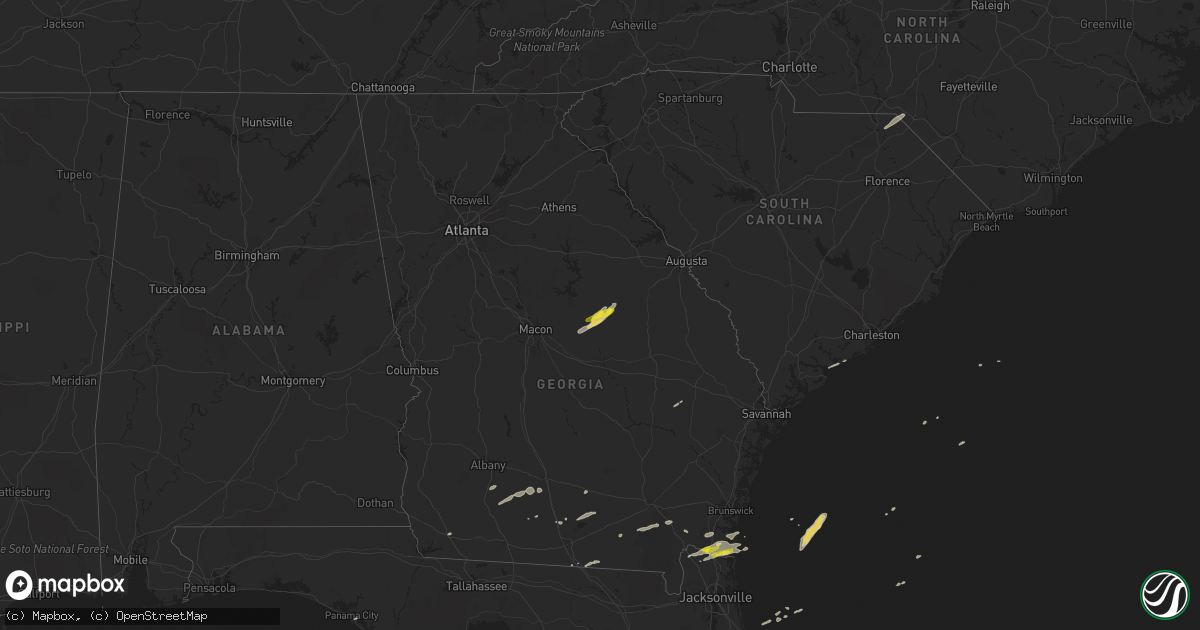Hail map on December 2, 2018