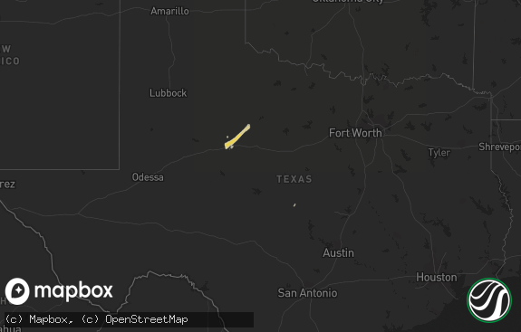 Hail map preview on 12-03-2011