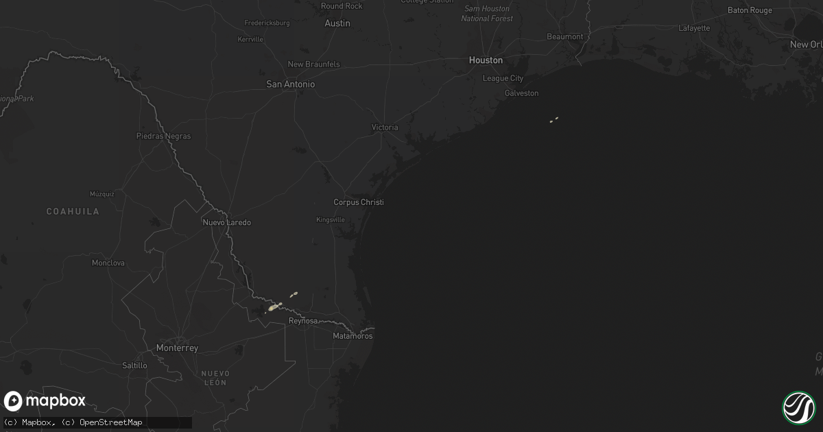 Hail map on December 3, 2016