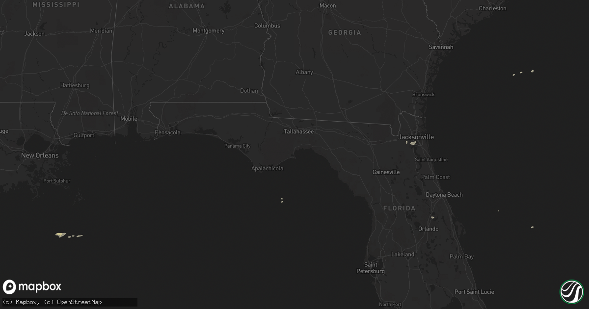 Hail map on December 3, 2018