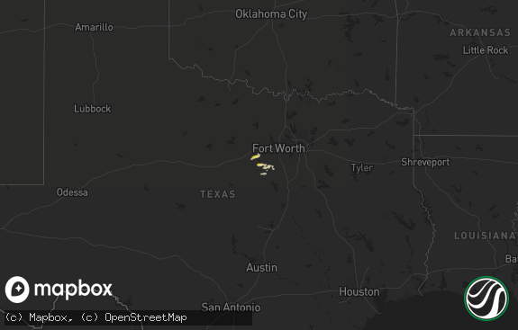 Hail map preview on 12-03-2021