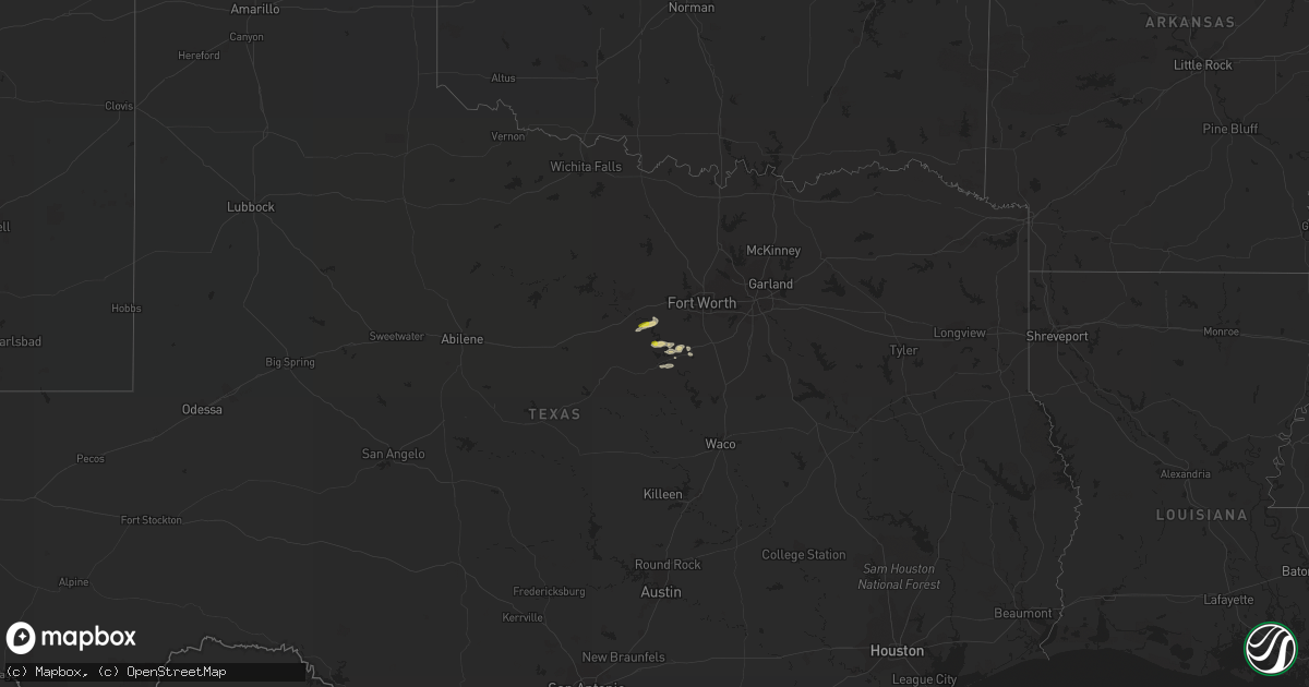 Hail map on December 3, 2021