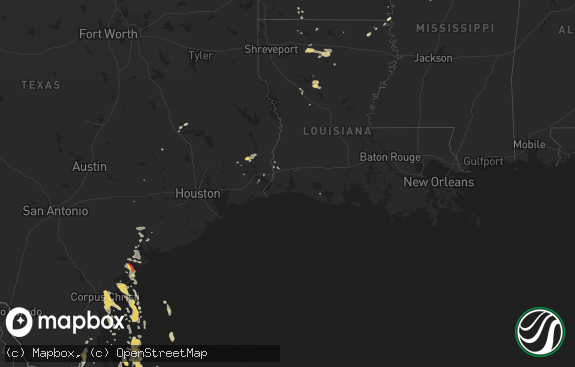 Hail map preview on 12-04-2012