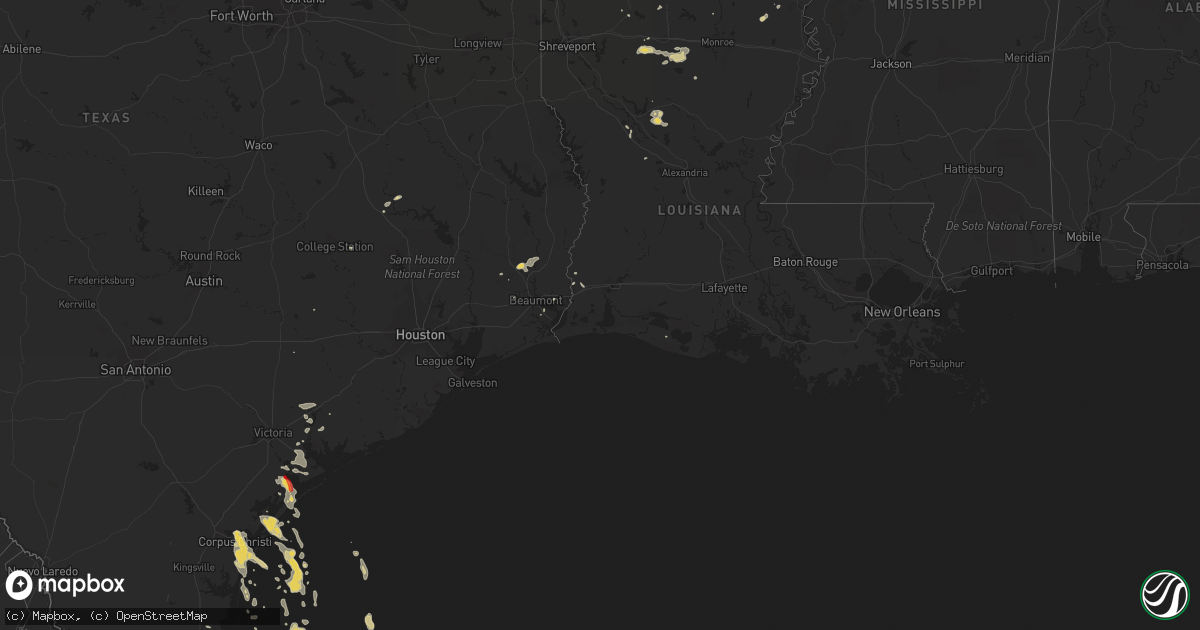 Hail map on December 4, 2012