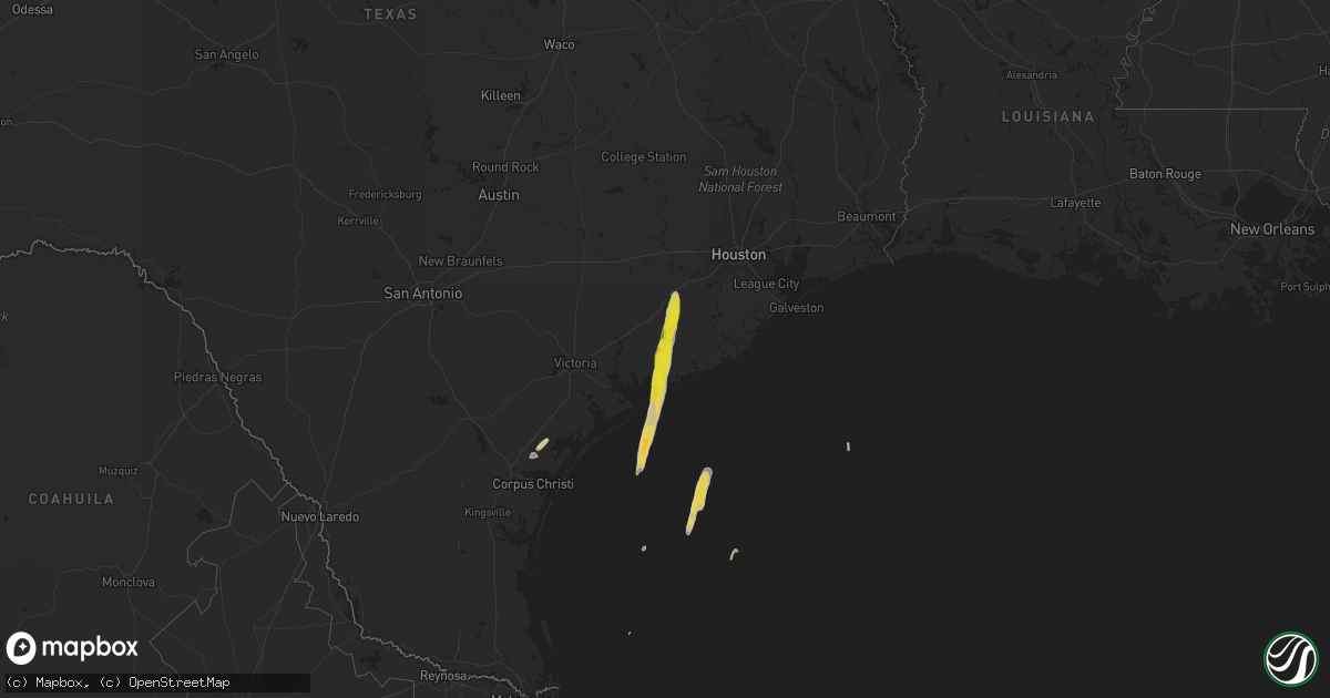 Hail map on December 4, 2016